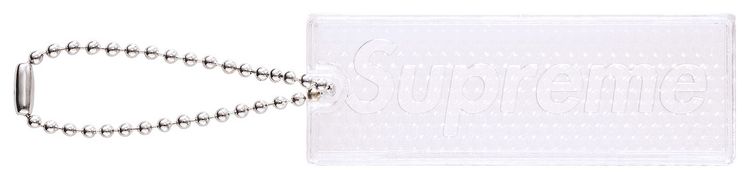 Supreme Reflective Keychain Clear