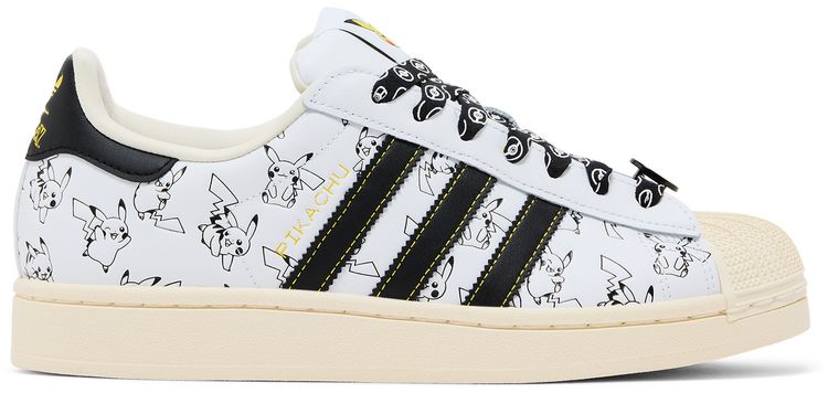 Pokemon x adidas Superstar Pikachu White