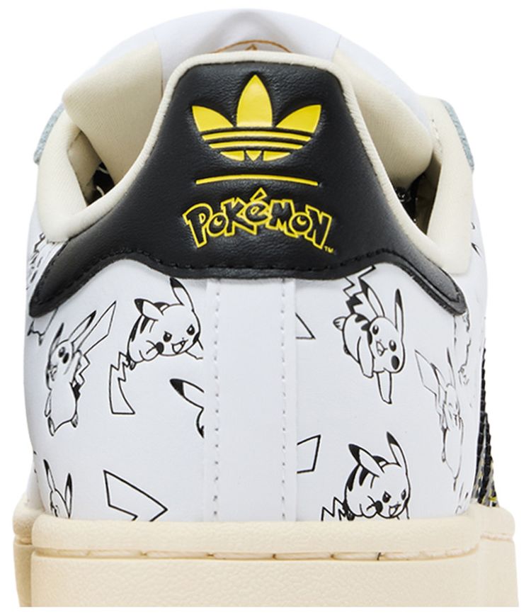 Pokemon x adidas Superstar Pikachu White