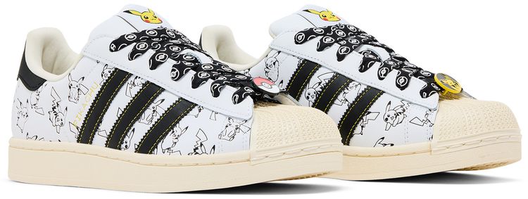 Pokemon x adidas Superstar Pikachu White