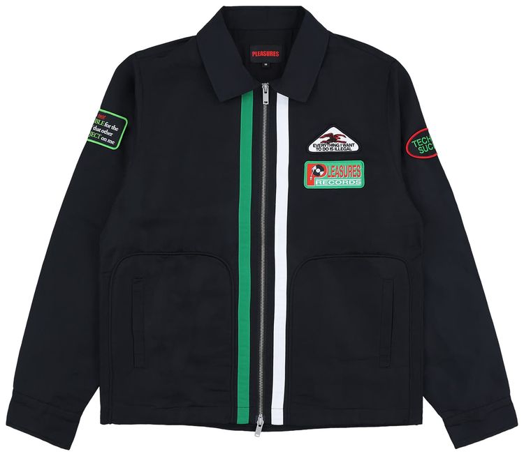 Pleasures Records Jacket Black