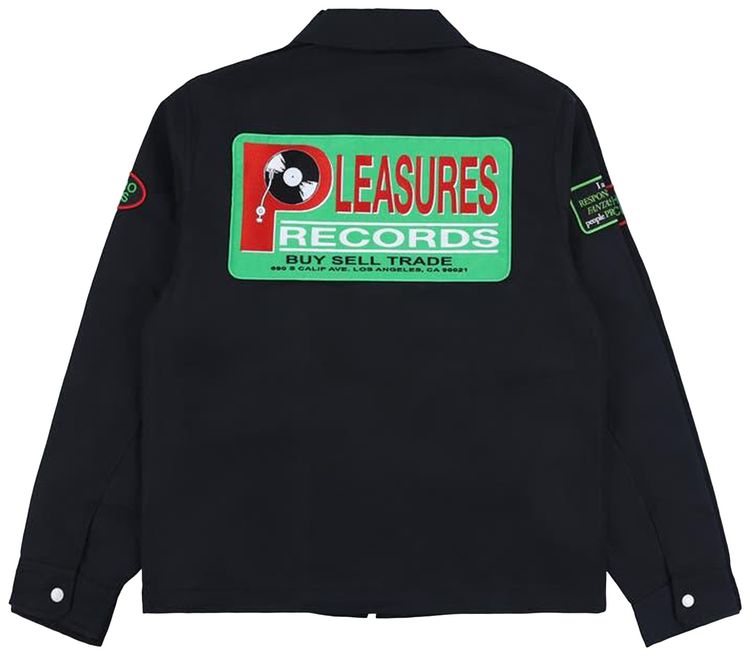 Pleasures Records Jacket Black