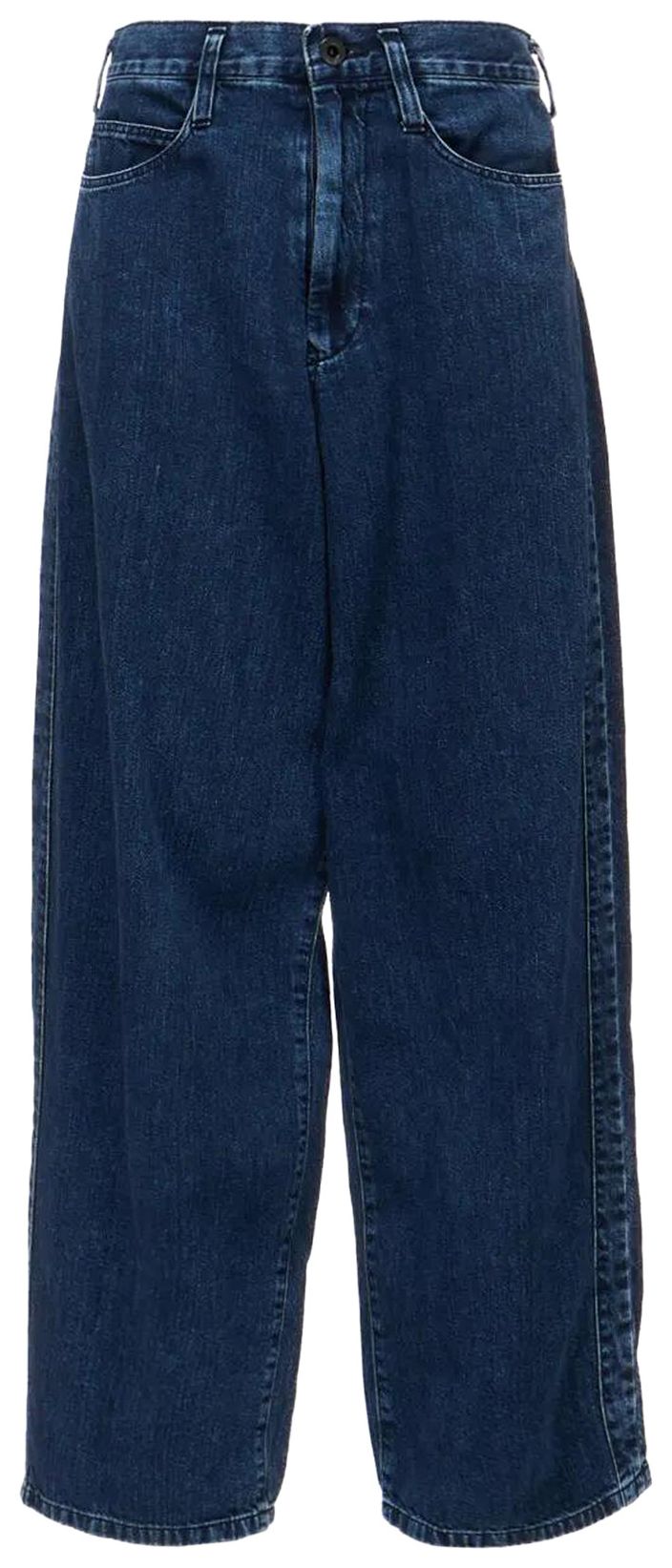 Ys 8oz Denim Chemical Wash Side Braid Jeans Indigo