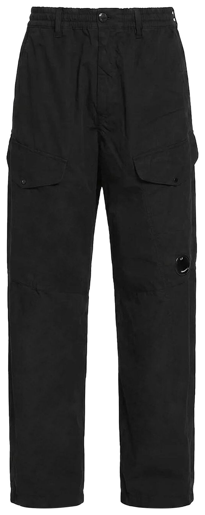 CP Company Micro Reps Boxy Lens Cargo Pants Black