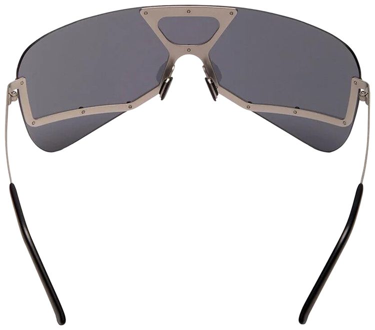 Rick Owens DRKSHDW Tower Sunglasses Silver TempleBlack