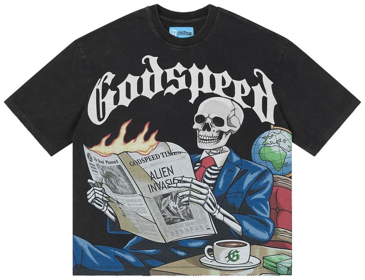 Godspeed Times T Shirt NG Black
