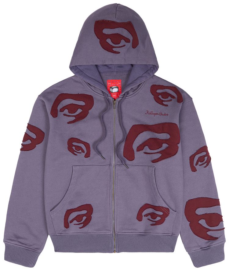 KidSuper Allover Eye Hoodie Purple