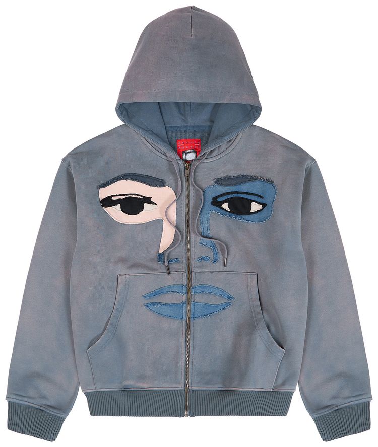 KidSuper Face Hoodie Slate