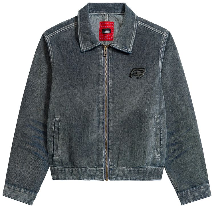 KidSuper Flocked Work Jacket Washed Gray