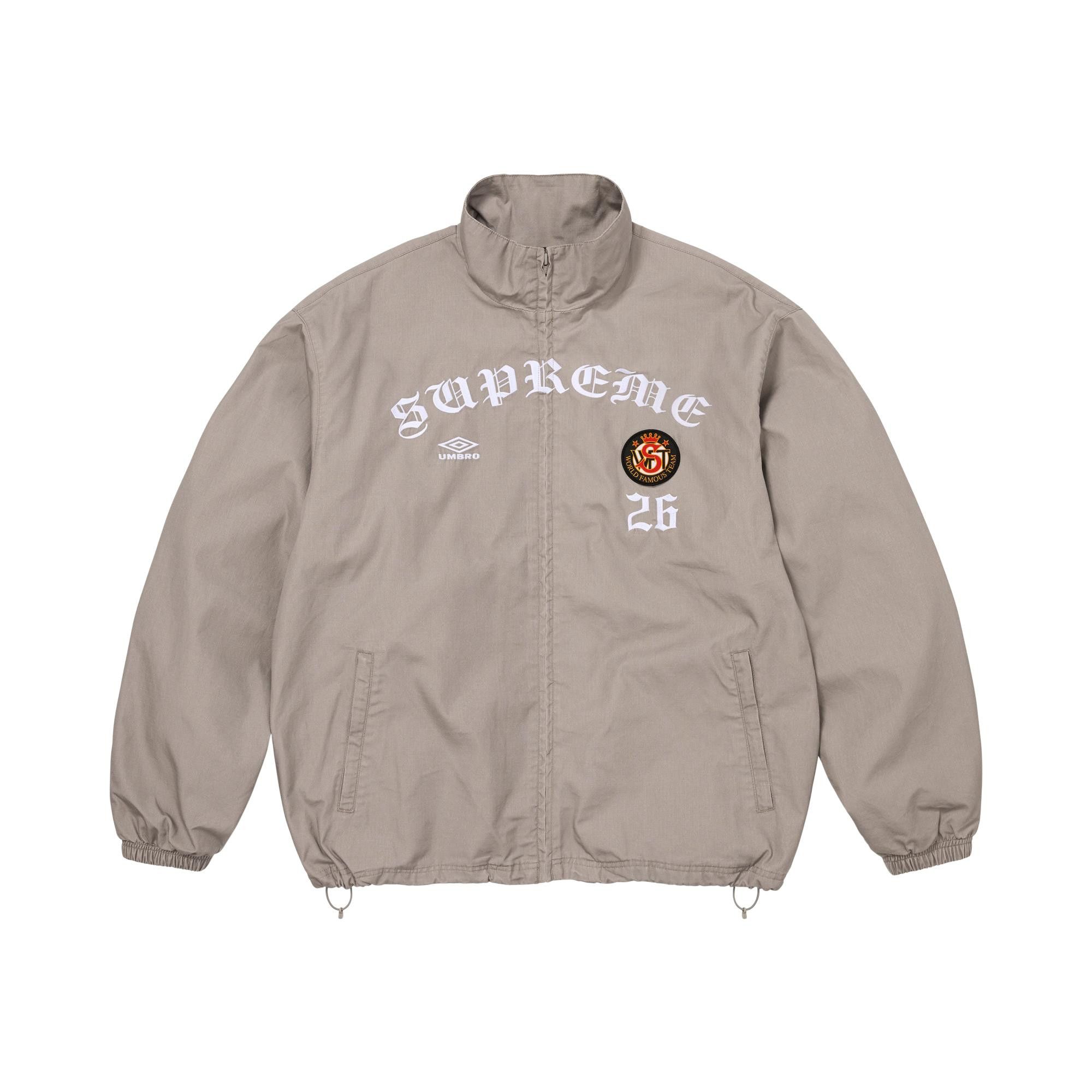 Buy Supreme x Umbro Cotton Ripstop Track Jacket 'Grey' - FW26J92
