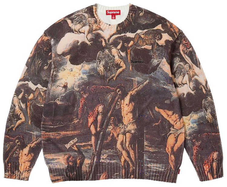 Supreme Crucifixion Sweater Multicolor