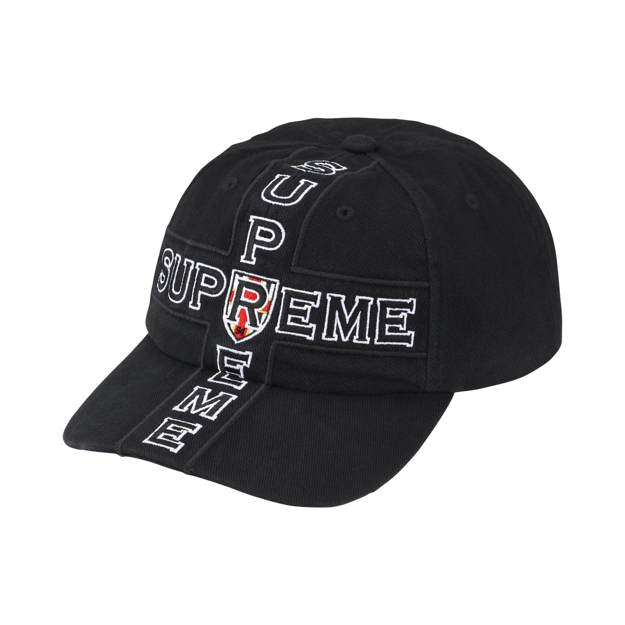 Buy Supreme Cross 6-Panel 'Black' - FW26H63 BLACK | GOAT