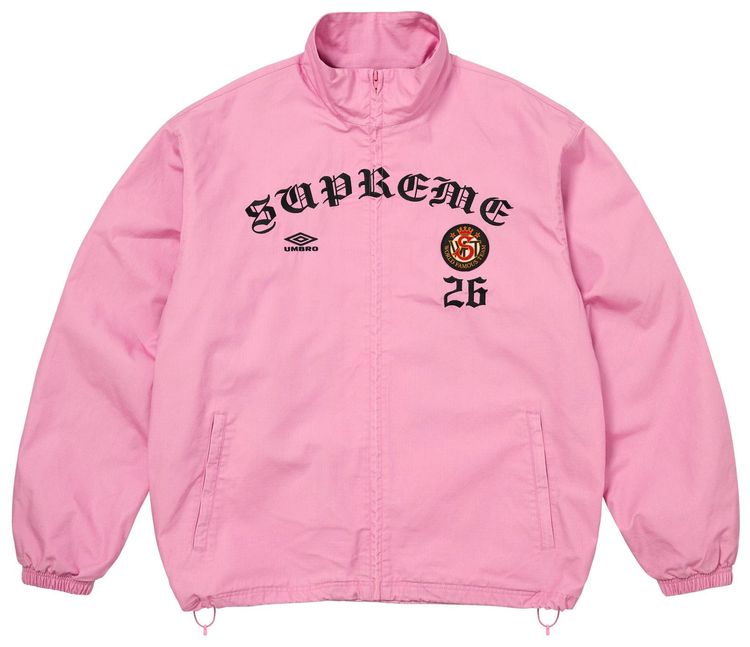 Supreme x Umbro Cotton Ripstop Track Jacket Pink