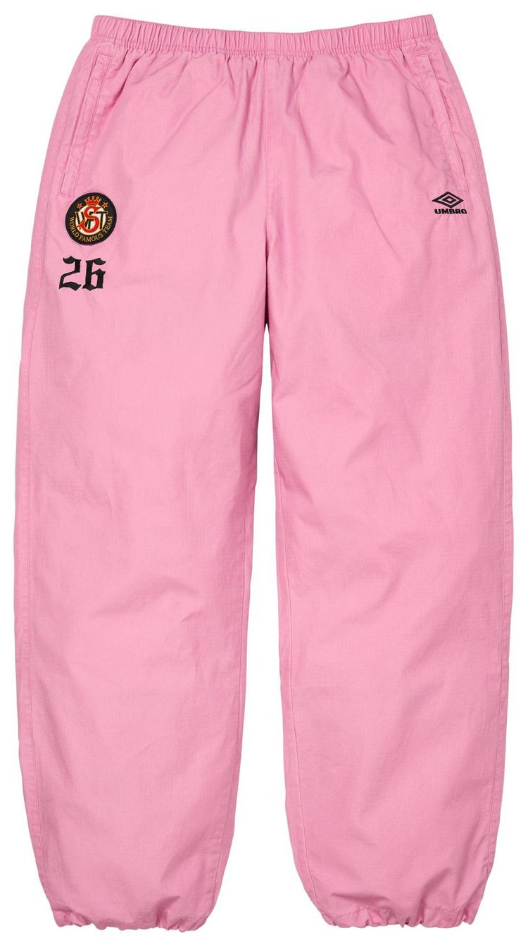 Supreme x Umbro Cotton Ripstop Track Pant Pink