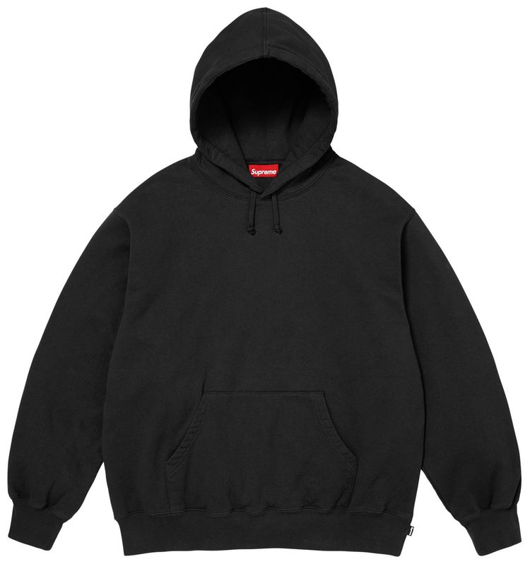 Supreme Mirrored Applique Hooded Sweatshirt Black
