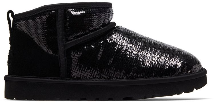 UGG Wmns Classic Ultra Mini Boot Mirror Ball Black