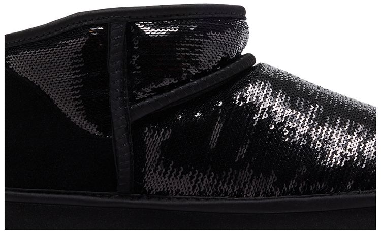 UGG Wmns Classic Ultra Mini Boot Mirror Ball Black