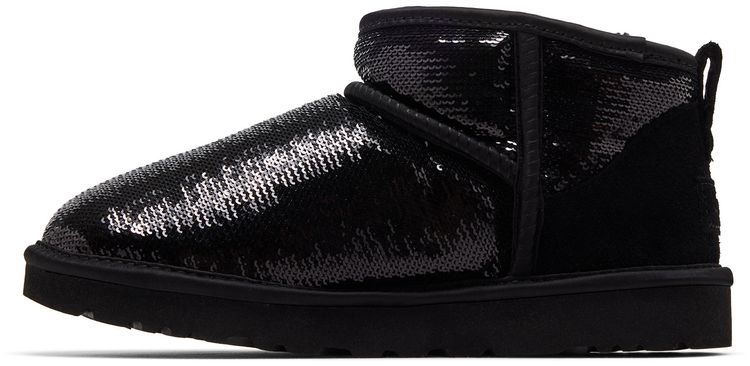 UGG Wmns Classic Ultra Mini Boot Mirror Ball Black