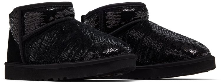 UGG Wmns Classic Ultra Mini Boot Mirror Ball Black