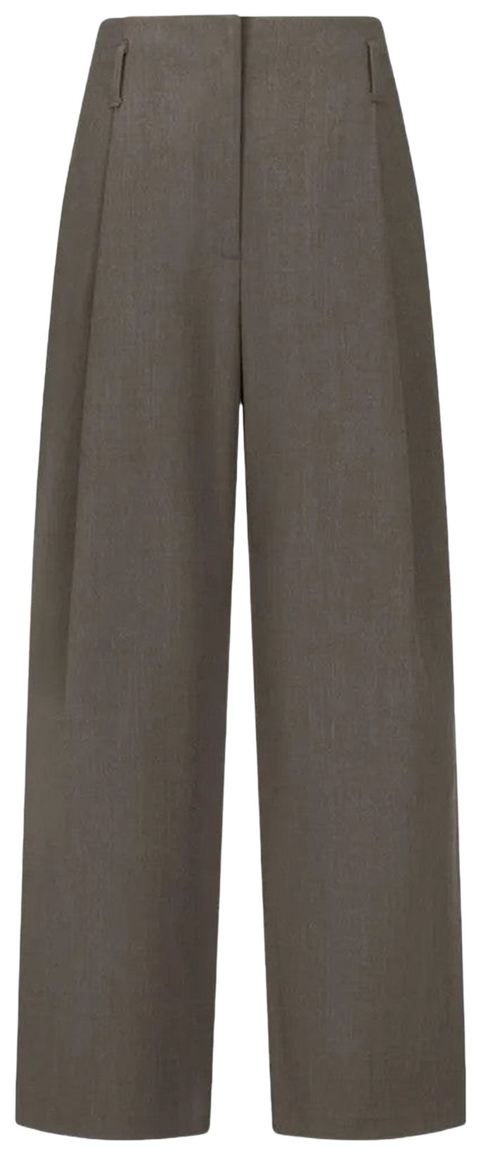 Amomento Straight Tuck Pants Brown