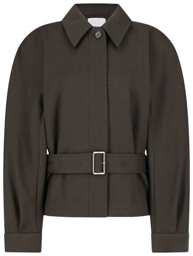 Amomento Belted Jacket Brown Tan