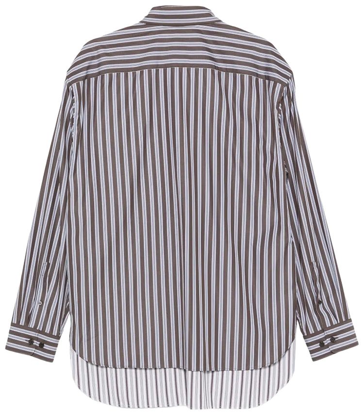 Dries Van Noten Striped Shirt Brown