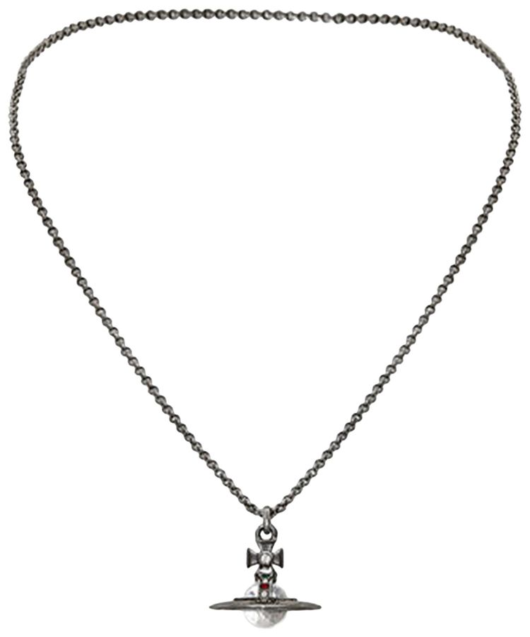 Vivienne Westwood New Tiny Orb Pendant Ruthenium