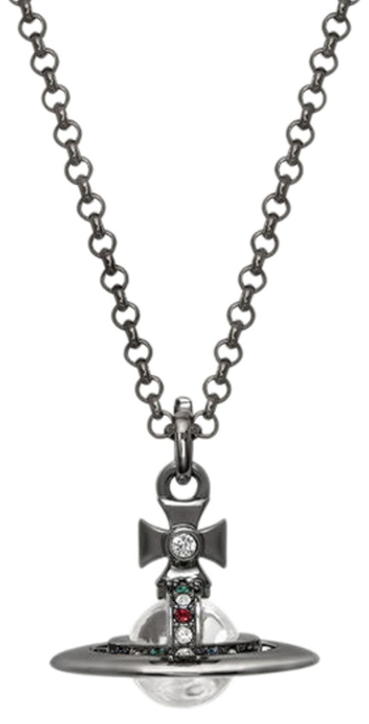 Vivienne Westwood New Tiny Orb Pendant Ruthenium