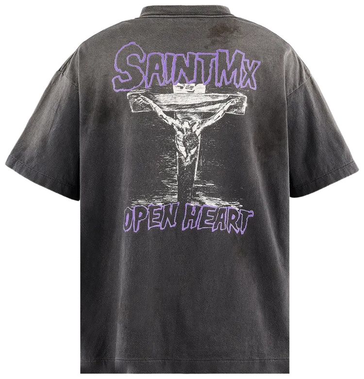SAINT Mxxxxxx Love Sick Short Sleeve T Shirt Black
