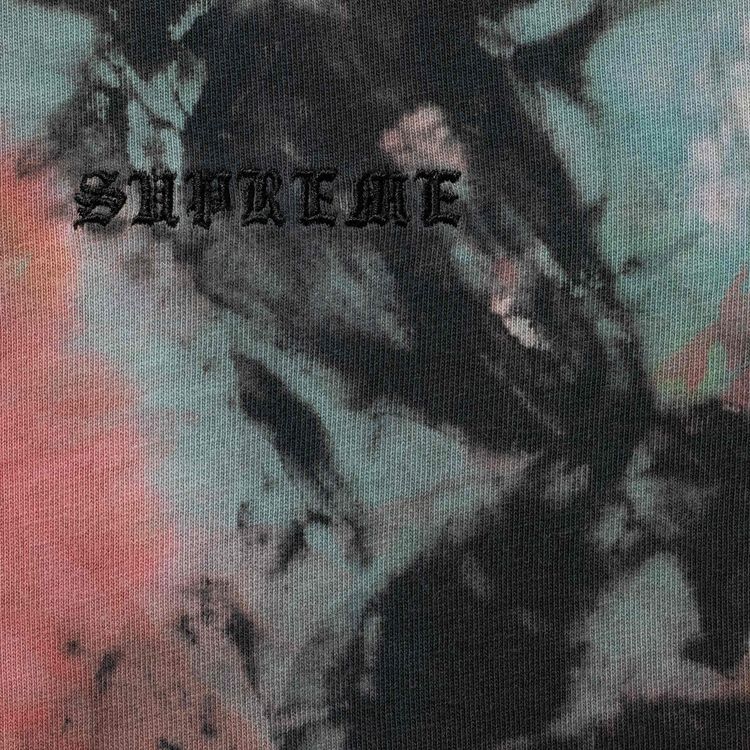 Supreme Washed Short Sleeve Top Tie Dye