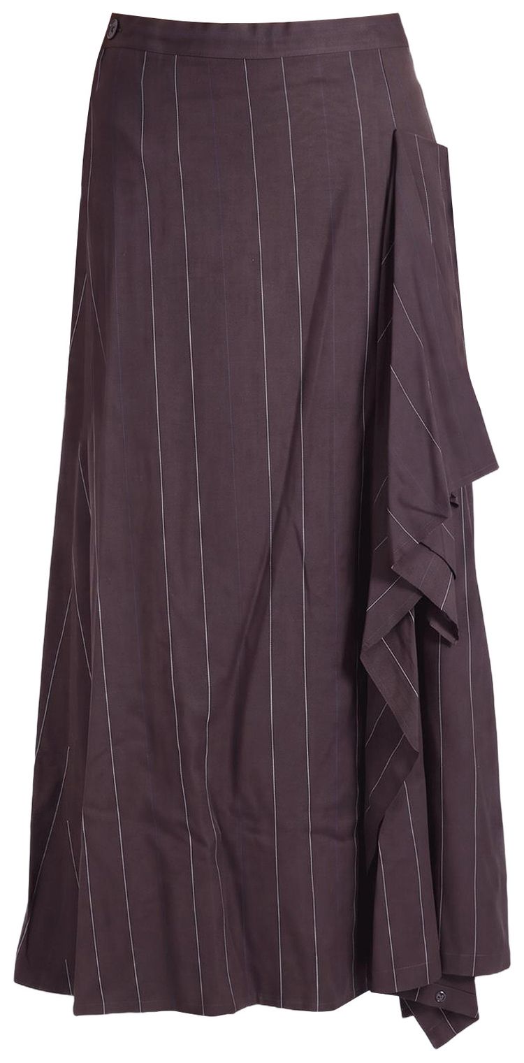 Ys O L Drape Flare Pant Bordeaux