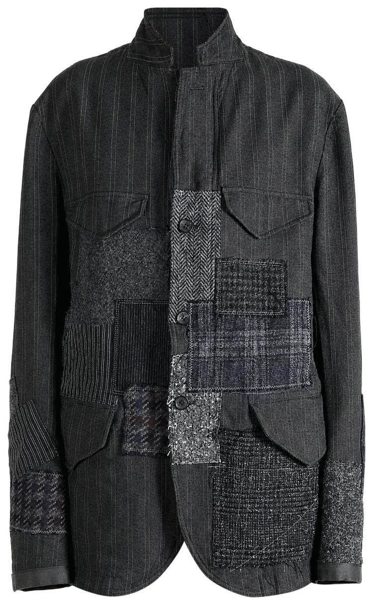 Junya Watanabe Sashiko Patchwork Jacket GreyWhite