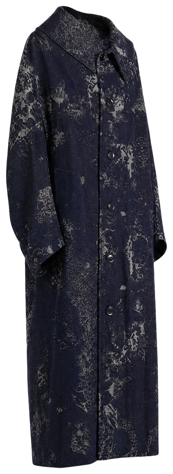Ys U Arranged Sleeve Coat Navy
