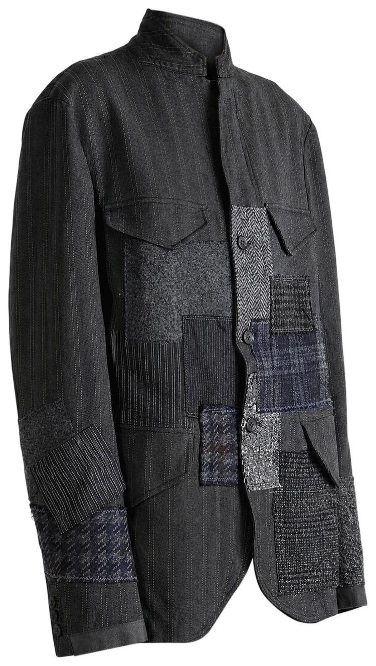 Junya Watanabe Sashiko Patchwork Jacket GreyWhite