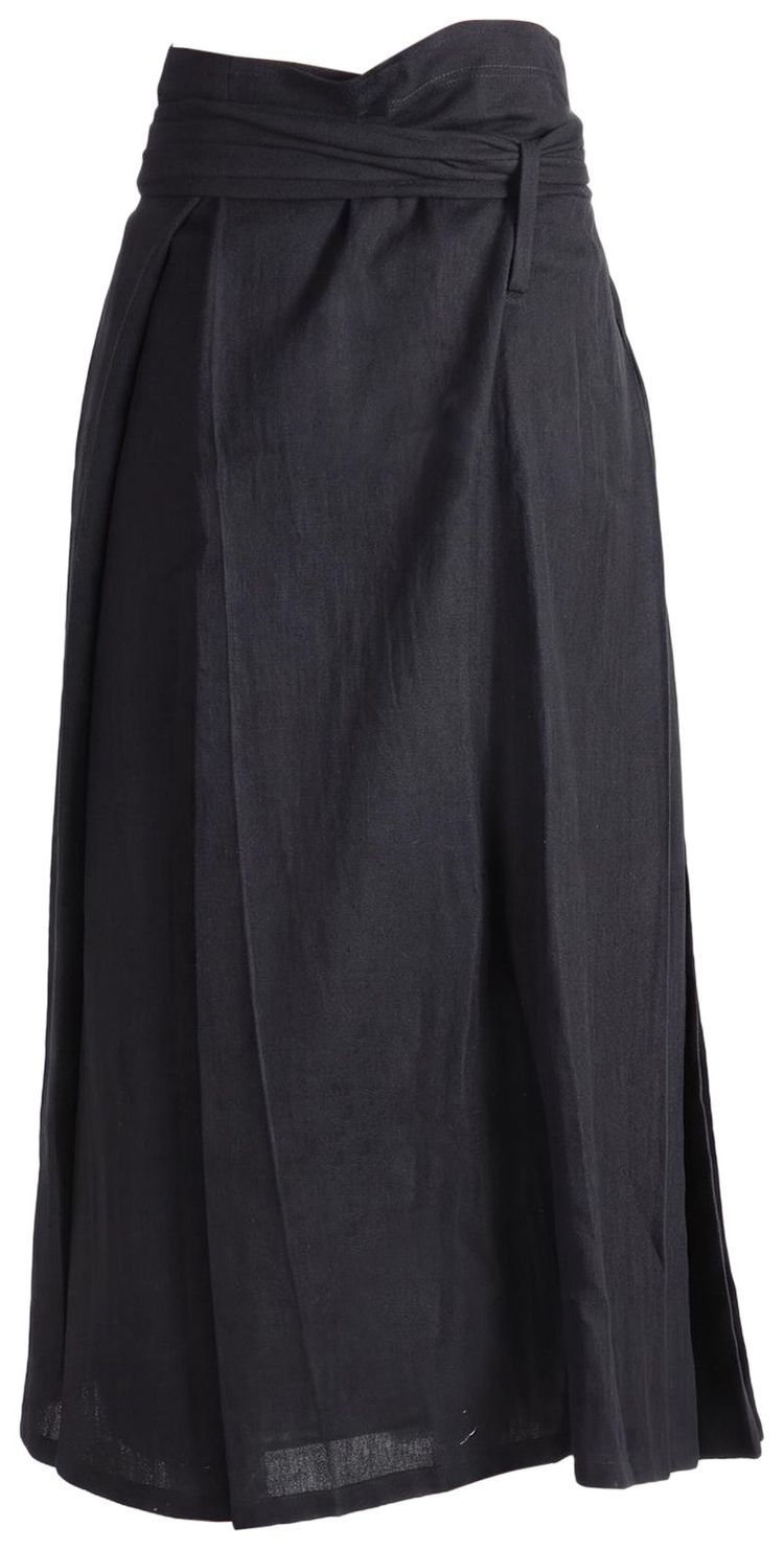 Yohji Yamamoto Layered Pleates Skirt Black