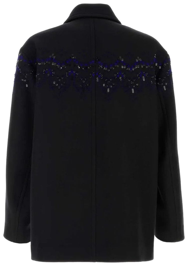 Dries Van Noten Classic Button Coat Black