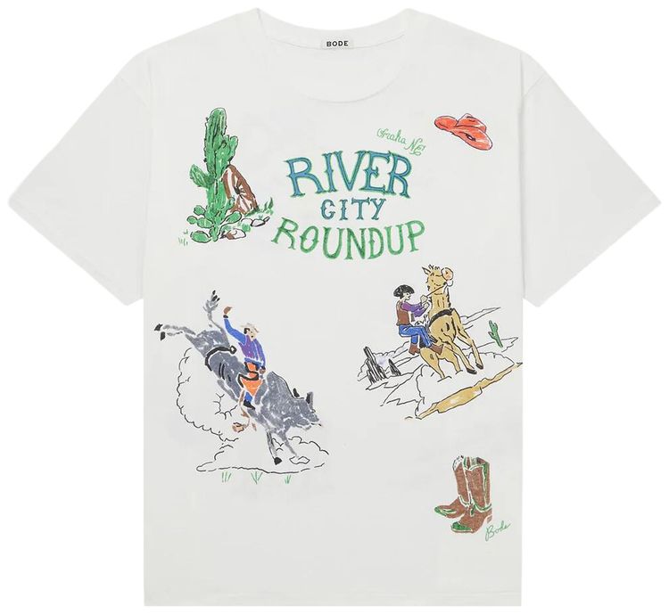 Bode River City Tee L Cream
