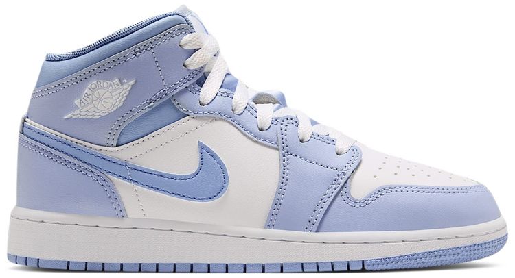 Air Jordan 1 Mid GS Hydrogen Blue Aluminum
