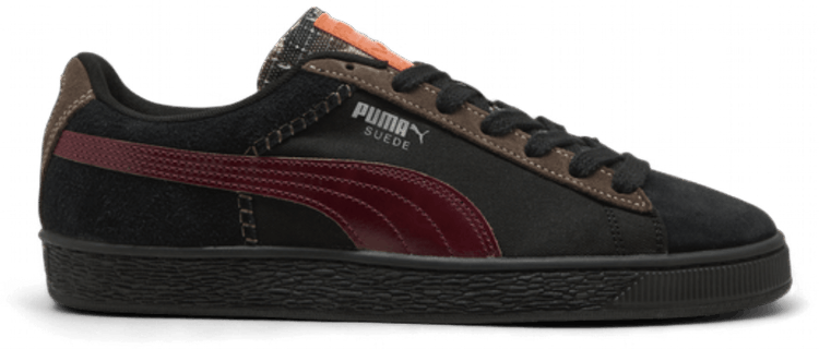 Puma Suede Built  Earned Ii Black Team Regal Red