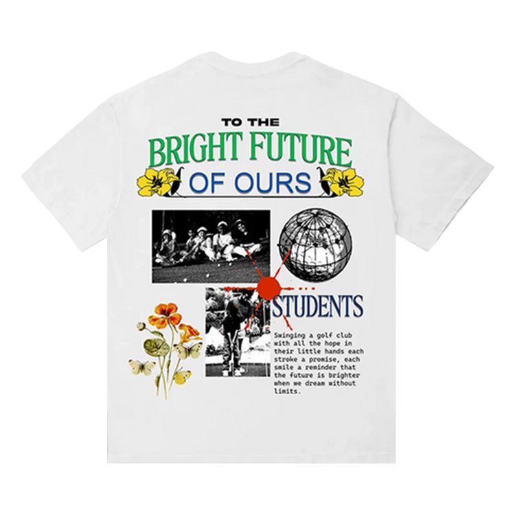 Students Bright Future Short Sleeve T Shirt White