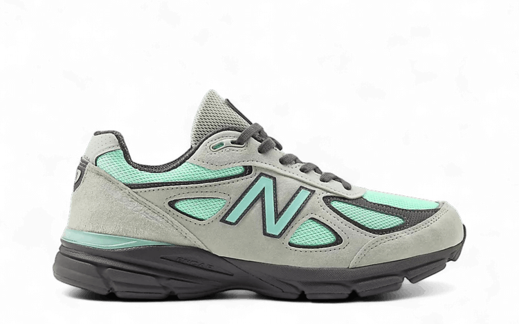 New Balance 990v4 Made In USA Silver Moss Bright Mint