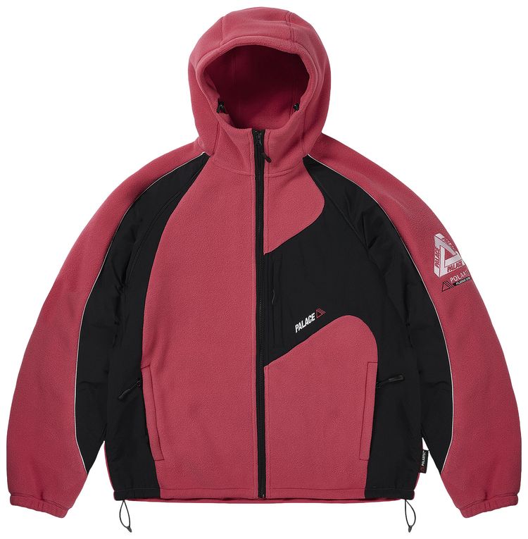 Palace Polartec 200 Hooded Jacket Fuzzy Pink