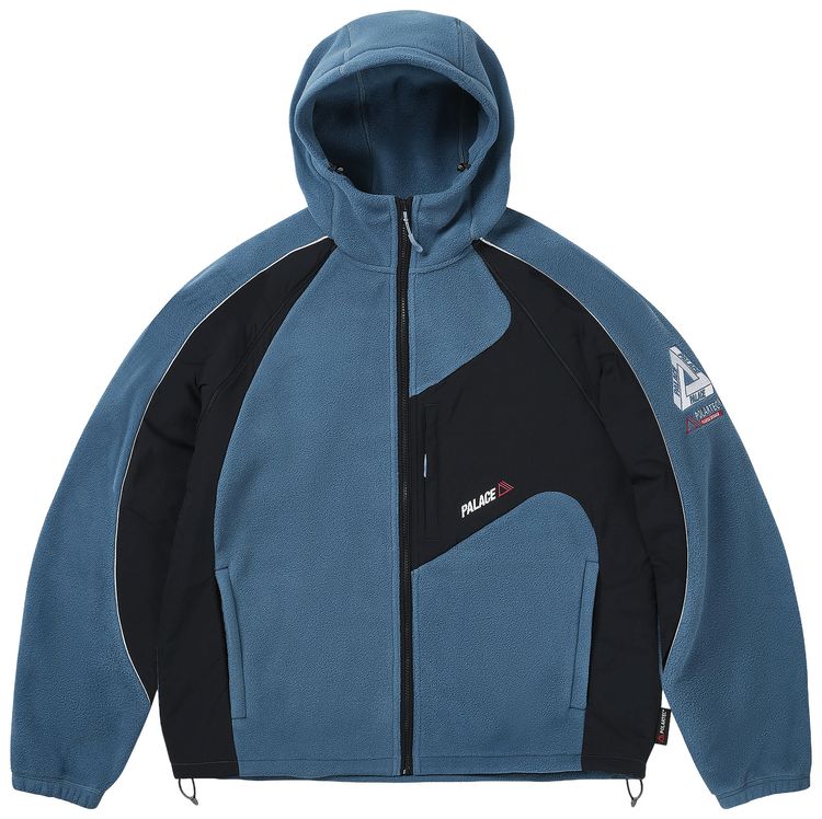 Palace Polartec 200 Hooded Jacket Ray Blue