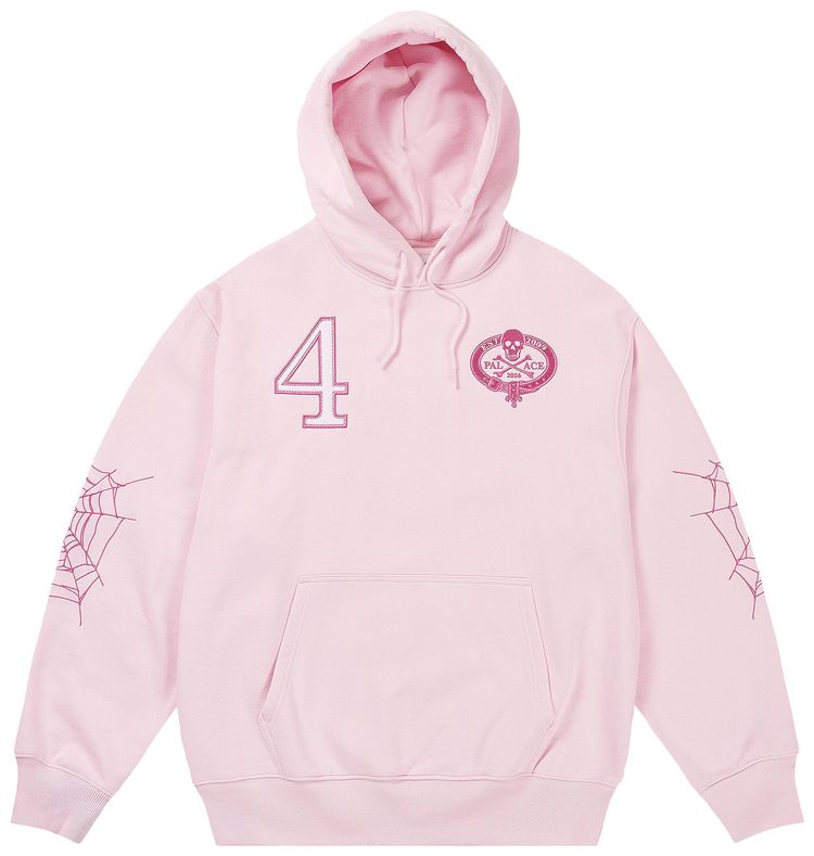 Palace Skull Crest Hood Chill Pink