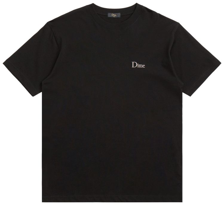 Dime Classic Small Logo T Shirt Black