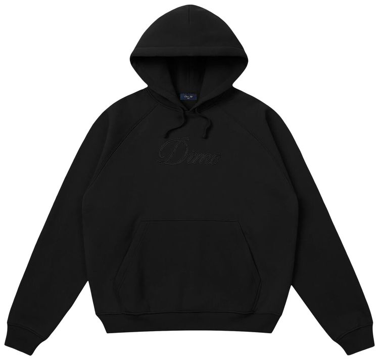 Dime Cursive Hoodie Black