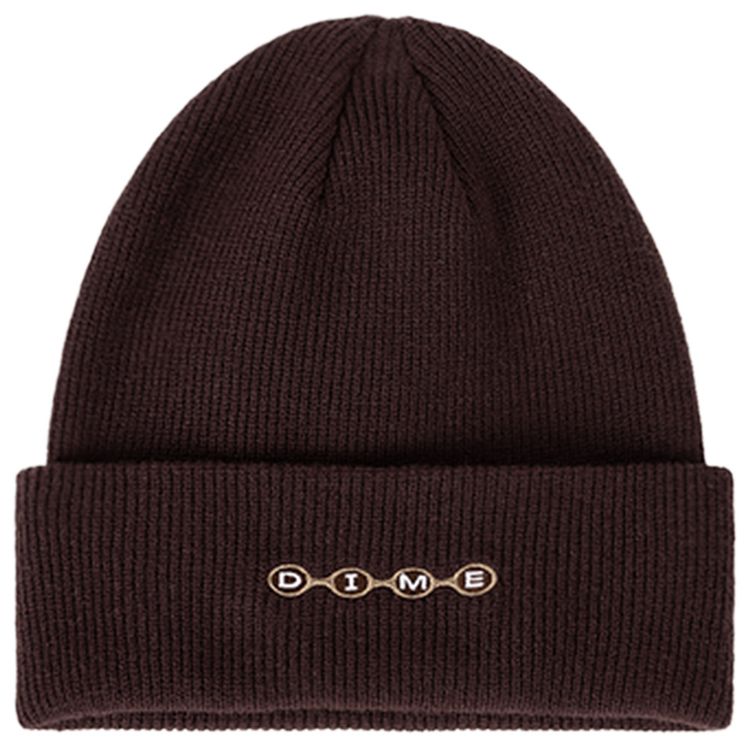 Dime Space Fold Beanie Dark Brown