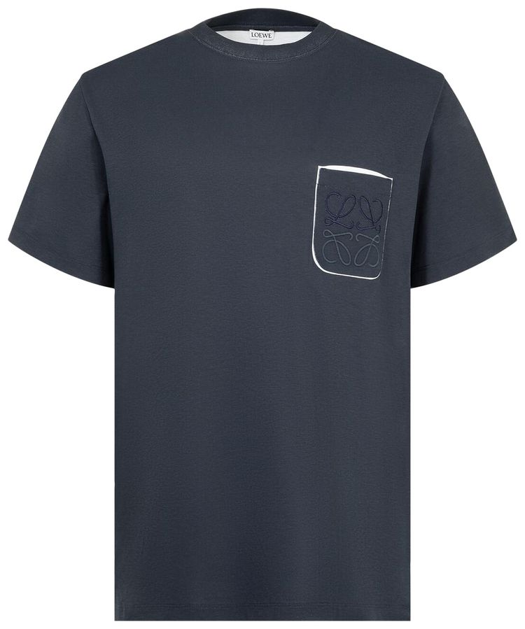 Loewe Regular Fit T Shirt Navy Blue
