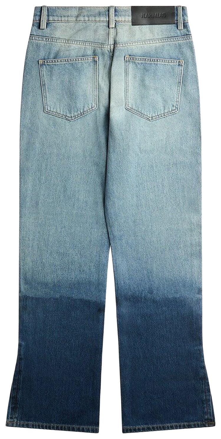 Nahmias High Tide Split Seam Straight Leg Jean Denim