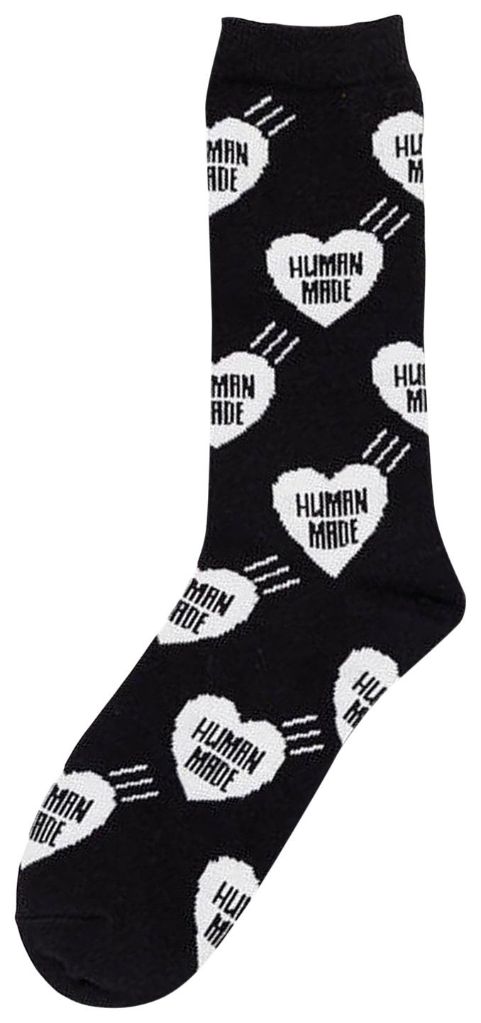 Human Made Heart Socks Black